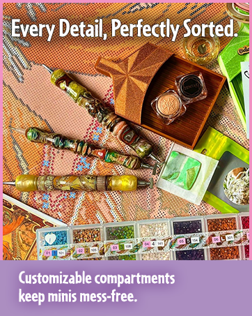 CraftMates storage keeps supplies organized, visible and ready for any creative project use at home!