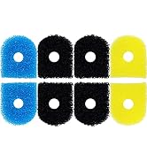 USEAMIE 8 Pack Replacement Filter Sponges Compatible with Kulife Aquarium Filters, 2 Coarse Spong...