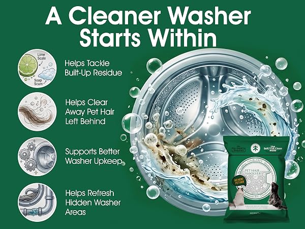 Washing Machine Deep Cleaning: Pet Hair, Grime, and Odors