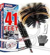 PetOde 41-Feet Dryer Vent Cleaner Kit, Lint Remover,Upgraded Flexible Quick-Snap Brush with Drill...