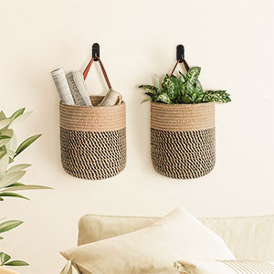 Goodpick 2pack Jute Rope Hanging Basket