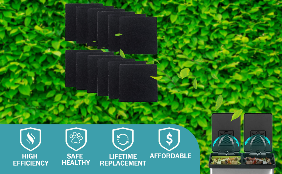 Odor Absorbing Filter Refills for SIMPLI-MAGIC Trash Can