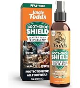 Uncle Todd's Shoe Protector Spray - Water & Stain Repellent - 6oz Non-Aerosol Suede Protector Spr...