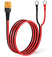 ELFCULB XT60 to O Ring Terminal Cable, 12AWG XT60 Female to O Ring Connector Cable with Tinned Pu...