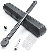 KOOPOOL Torque Wrench 3/8 Drive, 3/8 Torque Wrench, 10-80 Ft-Lb Dual-Direction Adjustable Click T...