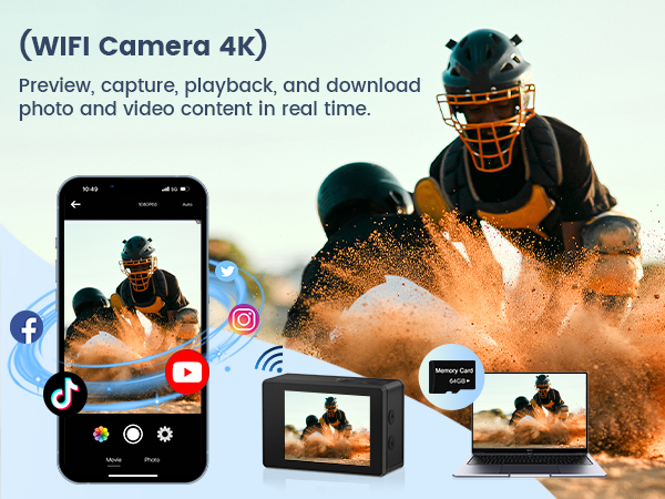 action camera waterproof