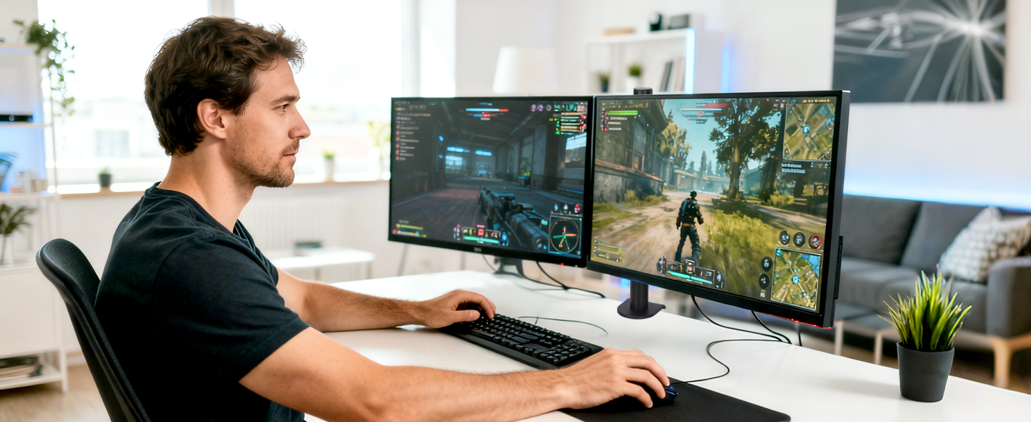 dual monitor mount