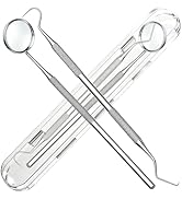 G.CATACC 2 Pcs Dental Tools for Teeth Cleaning, Mouth Mirror & Metal Dental Pick Tooth Scraper Pl...