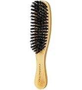 Boar Bristle Slick Back Hair Brush for Smoothing & Styling – Wide 7-Row Bristles for Sleek Frizz-...