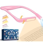 Mothers Day Gifts for Mom Wife: Neck Booklight for Reading in Bed at Night, Pink Light Knitting A...