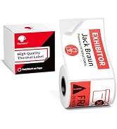 Phomemo Thermal Labels 1.97" x 3.15", DIY Print Red & Black Color on White Tag Use for Warning St...