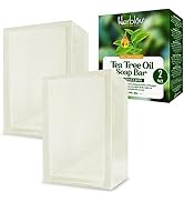 Herblov Tea Tree Oil Soap Bar for Face & Body, 4oz –All Natural Remedy Skin Cleanser – Pure Essen...