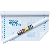 Chell Matte Clear Contact Paper Roll for Books, Crafts and Countertops, Self Adhesive Book Cover,...