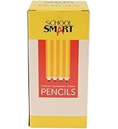 School Smart No 2 Pencils, Pre-Sharpened, Hexagonal with Latex-Free Erasers, Pack of 144