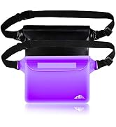 HEETA 2 Pack Waterproof Pouch, Screen Touch Sensitive Waterproof Dry Bag with Adjustable Waist St...