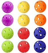 GSE Pickleball Balls, 26 Holes Indoor Training Pickleballs Set, Flight Hollow Plastic Practice Ba...