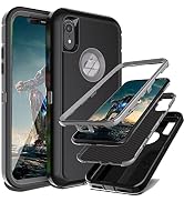 YmhxcY for iPhone XR Case Shockproof Dropproof Dust-Proof Drop Proof 3-Layer Durable Phone Case H...