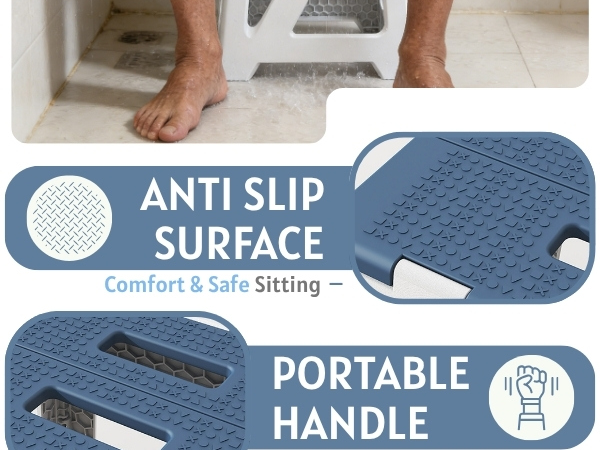 Foldables Shower Chair Seats for Inside Shower Stool Bench Folding Stools Adults Elderly Disabled