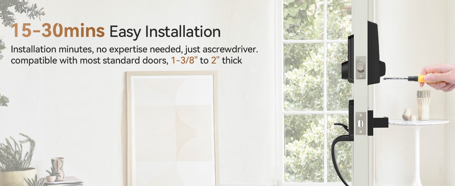 exterior door lock set