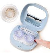 iGeyzoe Contact Lens Cleaner Machine, Portable Contact Lens Cleaner with Mirror Tweezers Remover ...