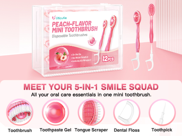 mini disposable toothbrush