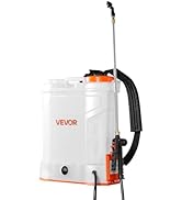 VEVOR Battery Powered Backpack Sprayer, 3.2 Gal Powerful Electric Backpack Sprayer, 2 Retractable...