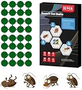 32 Pack Roach Killer Indoor Infestation Roaches Gel Bait Stations, Powerful Cockroach Killer Indo...