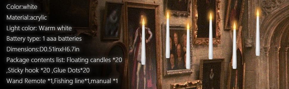 Flameless Taper candles