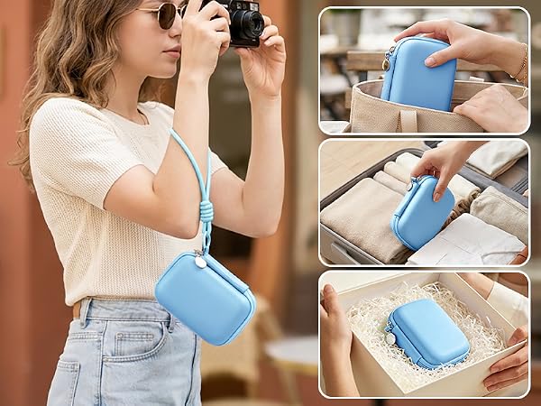 camera case bag digital kodak pixpro phone fz45 pink camkory kids cute accessories charm blue small