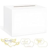 LIKAJON White Card Box - Gift Card Box for Party, Wedding, Birthday, Bridal, Baby Showers, Retire...