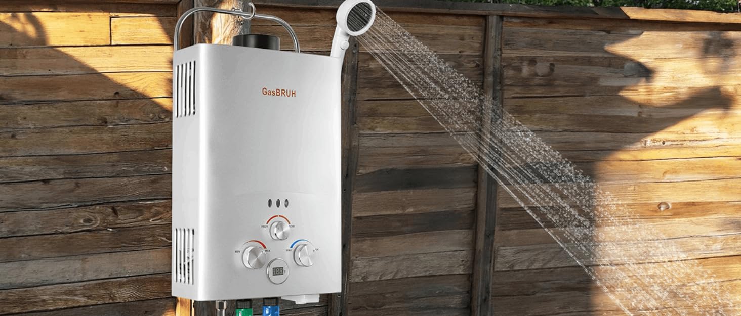 propane water heater shower