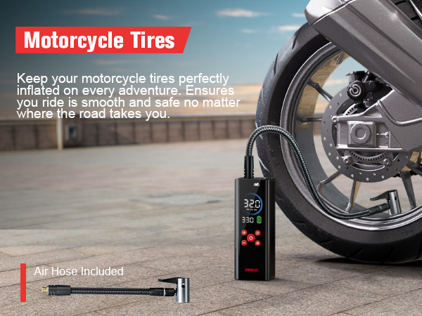 tire inflator for motorcycle