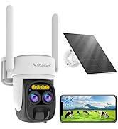 VSTARCAM 2K Solar Security Cameras Wireless Outdoor, Battery Powered Security Cameras Outdoor, 3M...