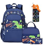 ACESAK Boys Backpack with Lunch Bag Pencil Case, Insulated Bottle, BPA-FREE Double Tumbler 18/8 S...
