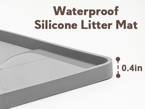 silicone cat litter mat