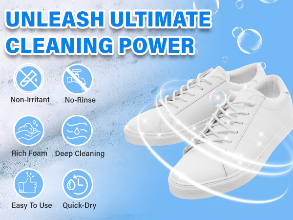 espuma para limpiar tenis