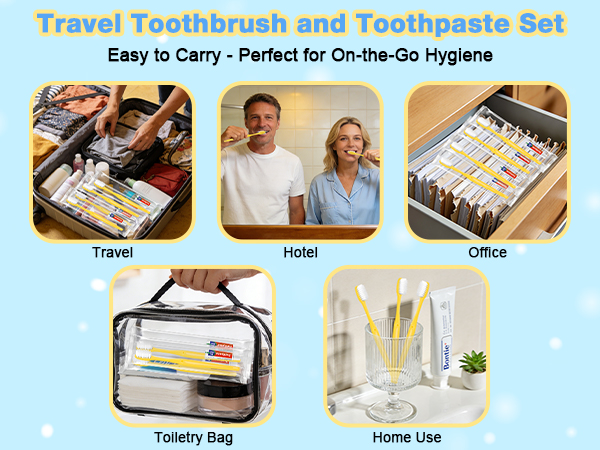 Disposable Toothbrushes with Toothpaste