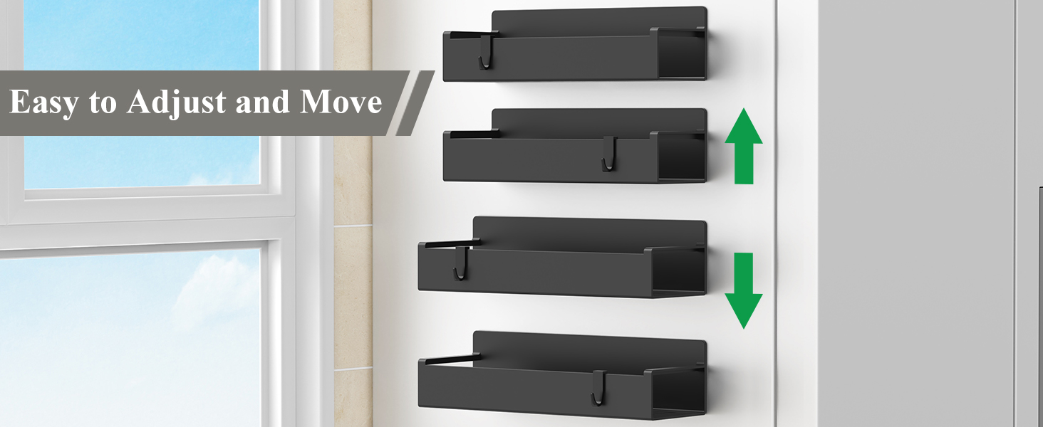Magnetic spice rack for refrigerator