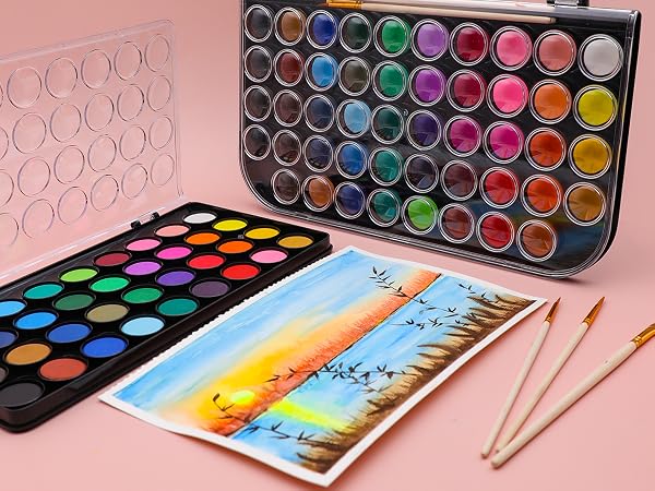 watercolor cake set