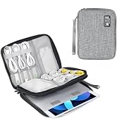 Luxtude Travel Cord Organizer Case, Electronic Organizer Travel Case Large, Portable Cable Organi...