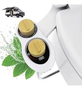RV Bidet for Camper Toilet, Non-Electric Toilet Sprayer Attachment with Dual Nozzles, Adjustable ...
