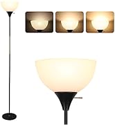 Floor Lamp, Dimmable Standing Lamp, 3 Levels Brightness Led Floor Lamp Rotary Switch Floor Lamps ...