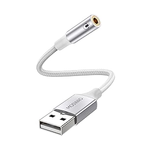 usb to 3.5mm audio adapter