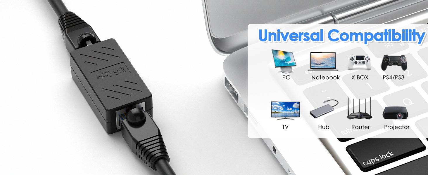 in-Line Coupler Female to Female Ethernet Cable Adapter