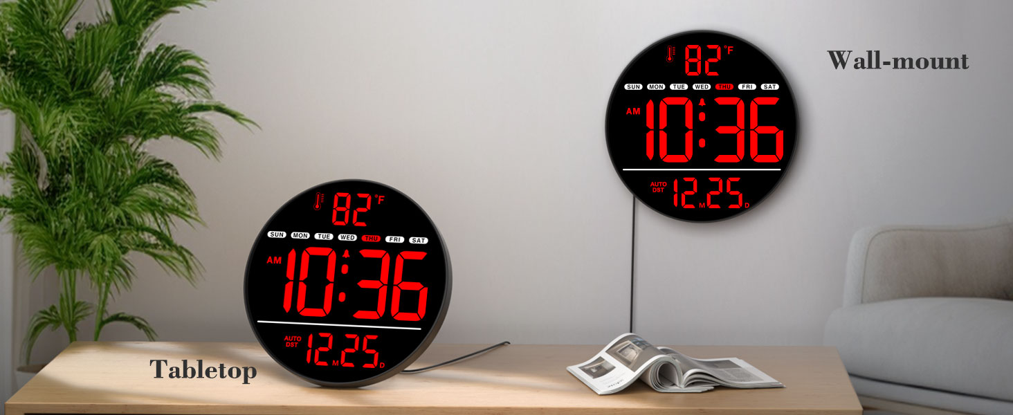 digital wall clock