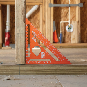 Rafter square for precision marking and identifying angles