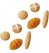 8Pcs 1/12 Miniature Bread Dollhouse Decoration Accessories,4 Different Types of Bread for Miniatu...