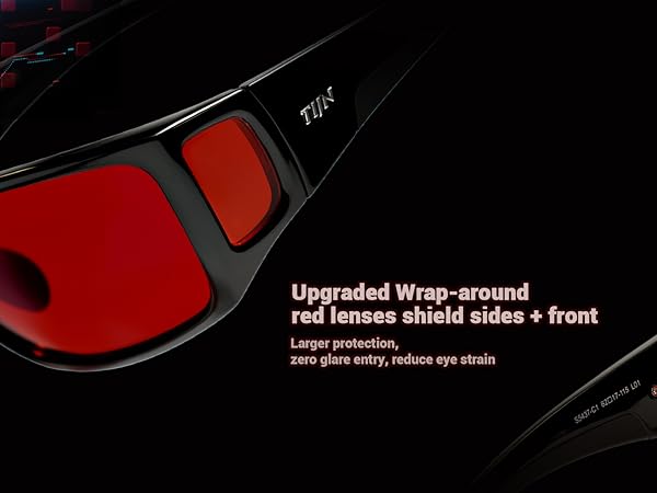 TIJN Sonia Red Blue Light Glasses Gaming Eyeglasses