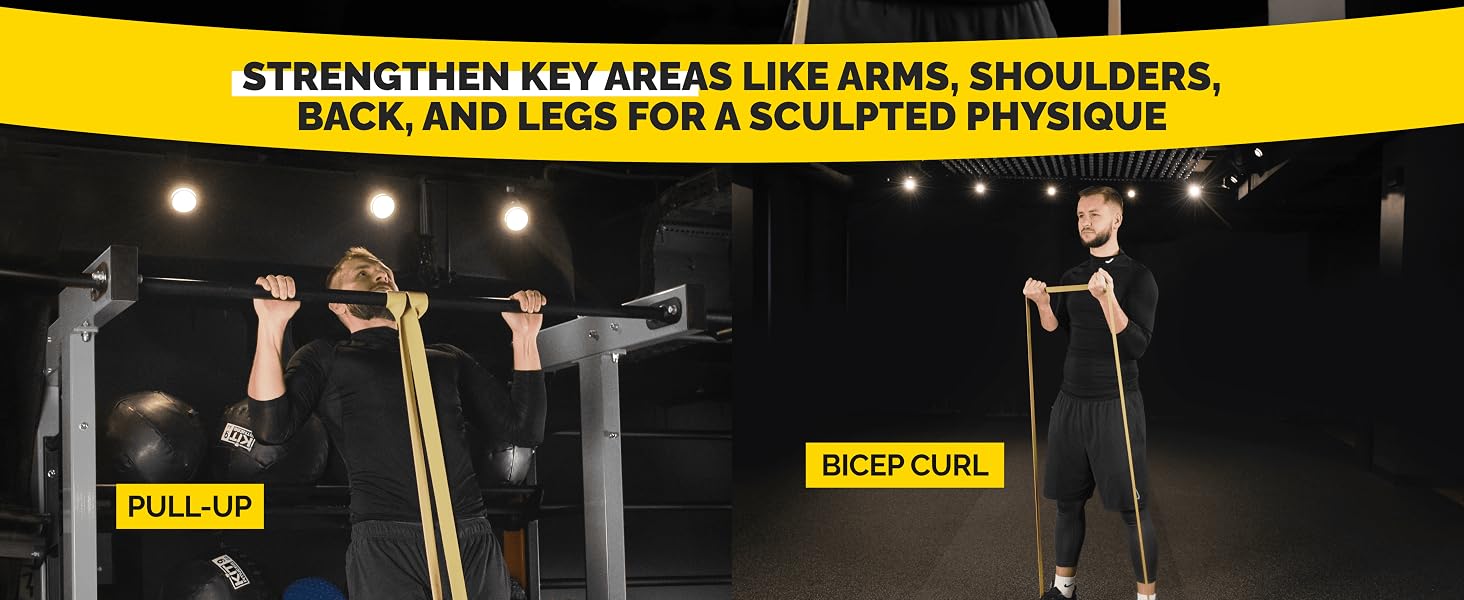 Exercises with Tribe Lifting Long Resistance Bands Set