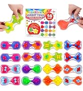 Sensory Squeeze Toys for Kids Toddler: 16 Pack Quiet Color Sorting Fidget Toys - Fine Motor Toys ...